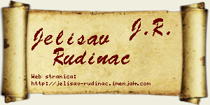 Jelisav Rudinac vizit kartica